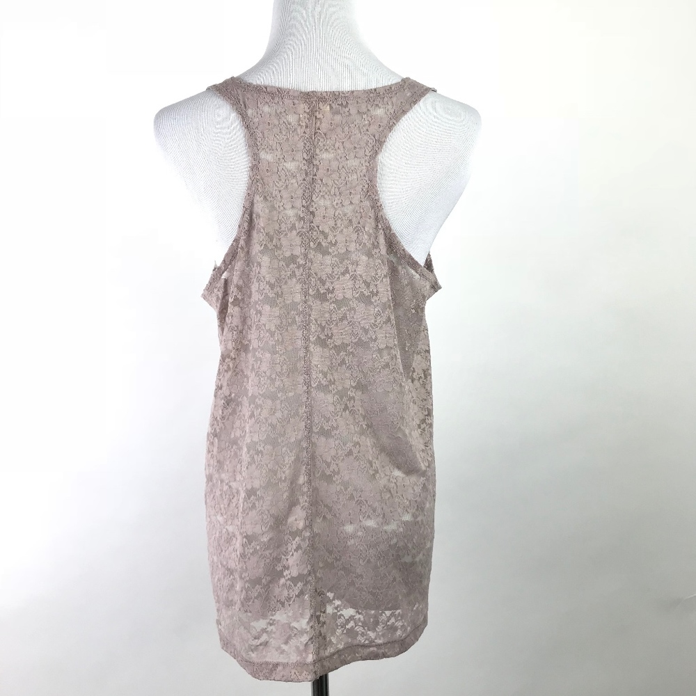 Hinge Racerback Tank Top Lace M #574 - Picture 5 of 8